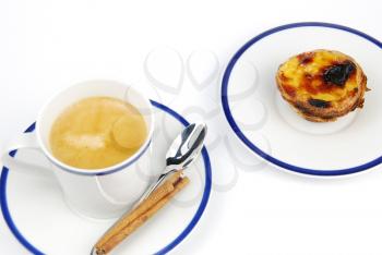 Royalty Free Photo of an Espresso and Pastry