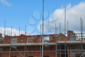 Royalty Free Photo of a Residential Building Under Construction 