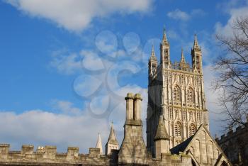 Royalty Free Photo of the Famous Gloucester Cathedral, England