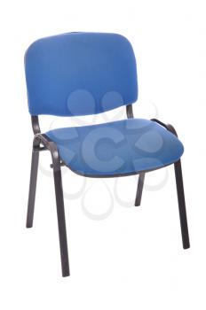 Royalty Free Photo of a Blue Office Chair