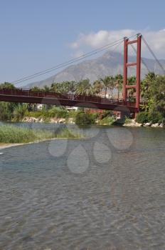 Royalty Free Photo of a Puerto Banus Bridge in Spain