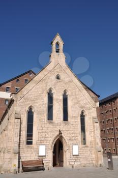 Royalty Free Photo of the Mariners Church in Gloucester Docks, UK