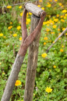 Royalty Free Photo of a Rusty Shovel