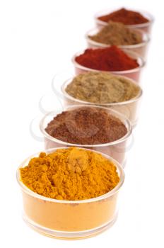 Royalty Free Photo of a Collection of Indian Spices 