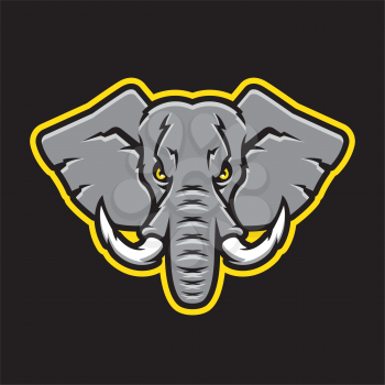 Royalty Free Clipart Image of an Elephant