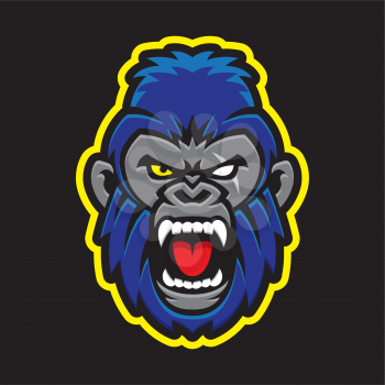 Royalty Free Clipart Image of a Gorilla 