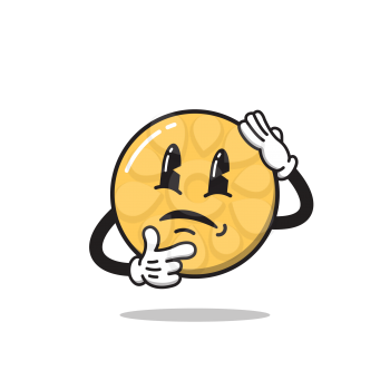 Royalty-free clipart image of an emoji