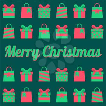 Royalty-Free Clipart Image of a Christmas Poster