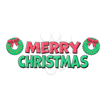 Royalty-Free Clipart Image Saying Merry Christmas