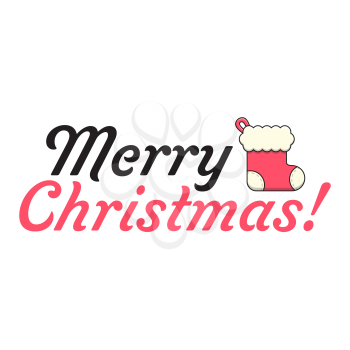 Royalty-Free Clipart Image Saying Merry Christmas