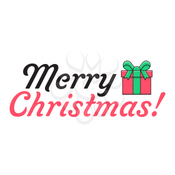 Royalty-Free Clipart Image Saying Merry Christmas