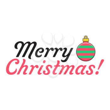 Royalty-Free Clipart Image Saying Merry Christmas