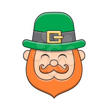 Royalty-Free Clipart Image of a Leprechaun - Part of a St. Patrick's Day Set