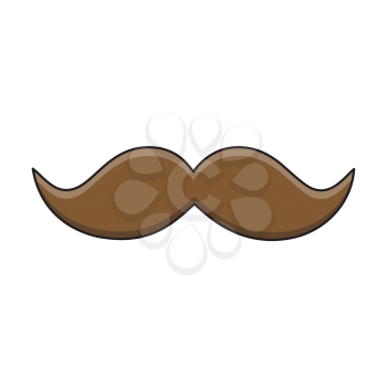 Royalty-Free Clipart Image of a Moustache. Part of a Cinco-de-Mayo set.