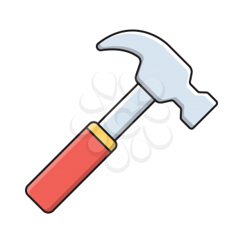 Royalty-free Clipart Image of a Hammer