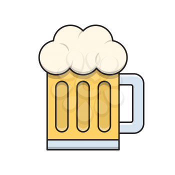 Royalty-free Clipart Image of a Beer Mug