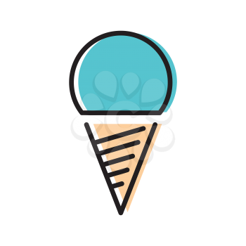 Royalty-Free Clipart Image of an Ice Cream Cone