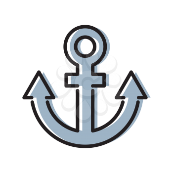 Royalty-Free Clipart Image of an Anchor