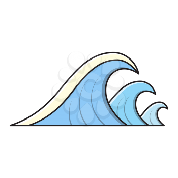 Royalty-Free Clipart Image of Waves
