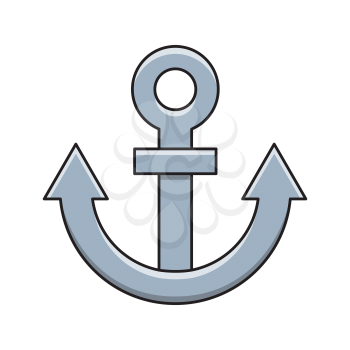 Royalty-Free Clipart Image of an Anchor