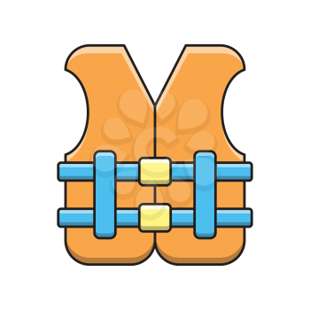 Royalty-Free Clipart Image of a Life Jacket