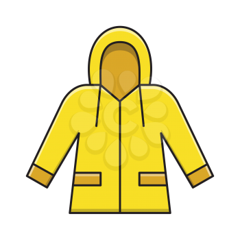 Royalty-Free Clipart Image of a rain coat