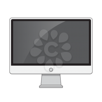 Royalty-free Clipart Image of a Monitor