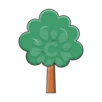 Royalty-Free Clipart Image of a Tree