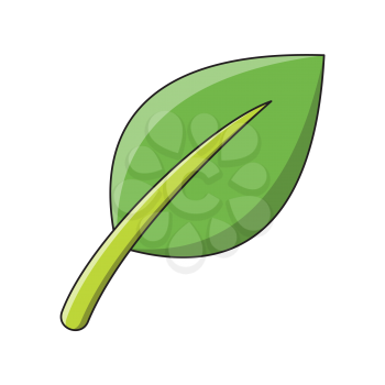 Royalty-Free Clipart Image of a Leaf