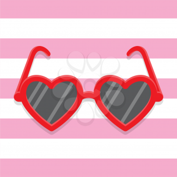 Royalty-free Clipart with Heart Glasses