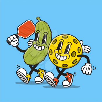 Royalty-Free Clipart Image for Pickleball