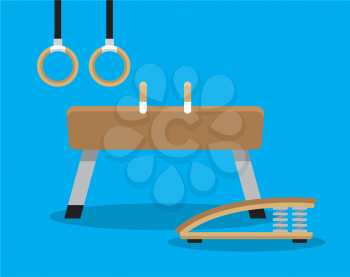 Royalty-free Clipart Image for Gymnastic Equipment 