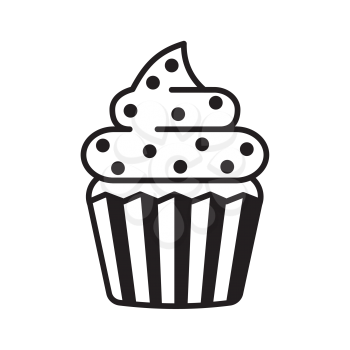 Royalty-Free Clipart Image of a Cupcake