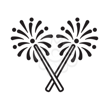 Royalty-Free Clipart Image of Sparklers