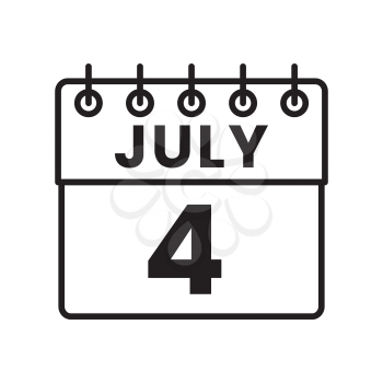 Royalty-Free Clipart Image of a Calendar Date