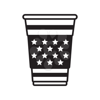Royalty-Free Clipart Image of a Cup for 4th of July