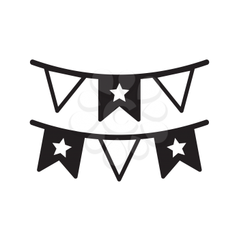 Royalty-Free Clipart Image of a Banner for 4th of July