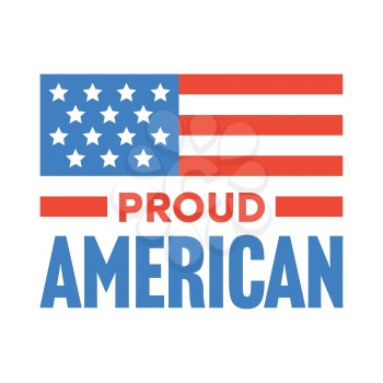 Royalty-Free Clipart Image - Proud American