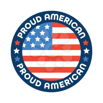 Royalty-Free Clipart Image - Proud American