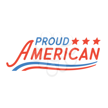 Royalty-Free Clipart Image - Proud American