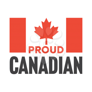 Royalty-Free Clipart Image  - Proud Canadian