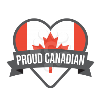 Royalty-Free Clipart Image  - Proud Canadian