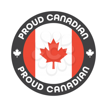 Royalty-Free Clipart Image  - Proud Canadian