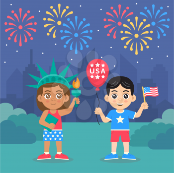 Royalty-Free Clipart Image Part of a 4th of July Set
