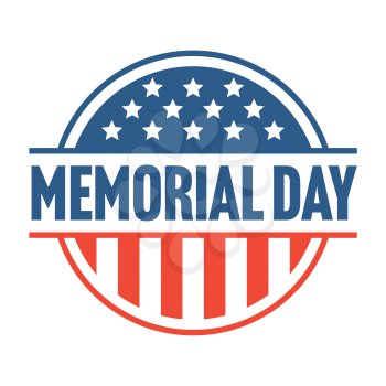 Royalty-Free Clipart Image Part of a Memorial Day Set