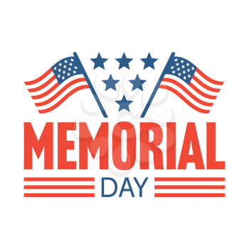 Royalty-Free Clipart Image Part of a Memorial Day Set