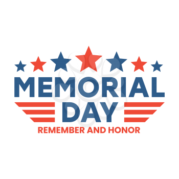 Royalty-Free Clipart Image Part of a Memorial Day Set