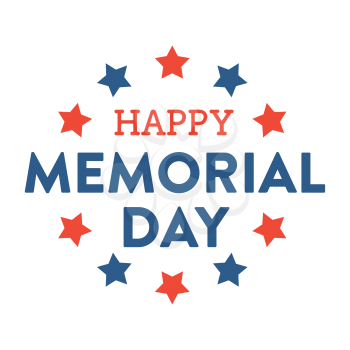 Royalty-Free Clipart Image Part of a Memorial Day Set