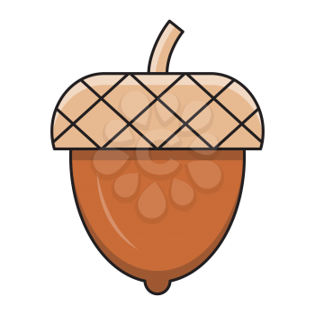 Royalty-free Clipart image for Autumn. Acorn.