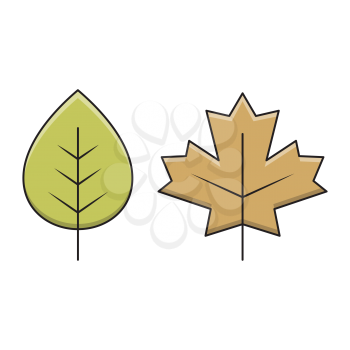 Royalty-free Clipart Image of Leaves